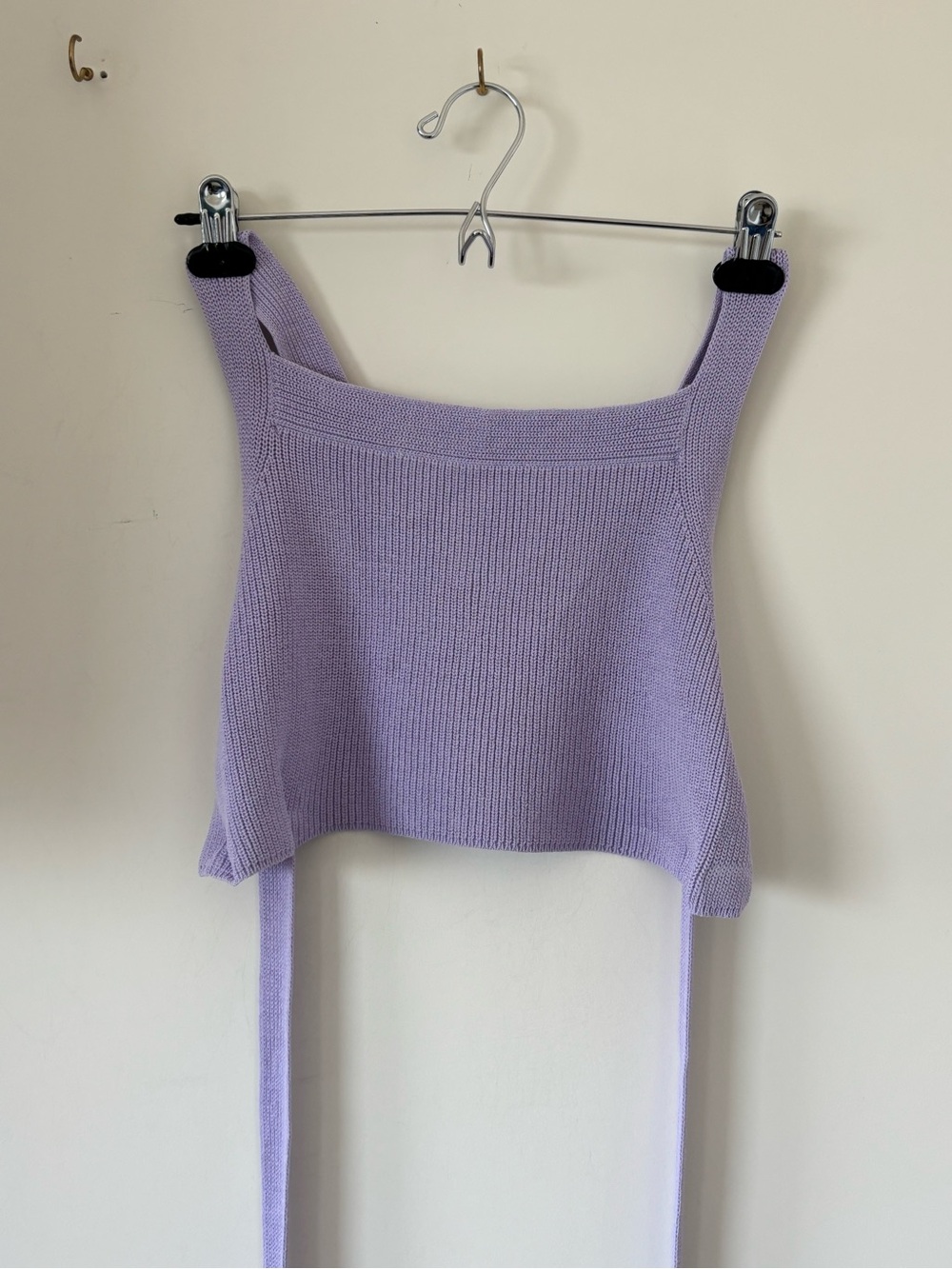 Wilfred Lilac Knit Square-Neck Camisole